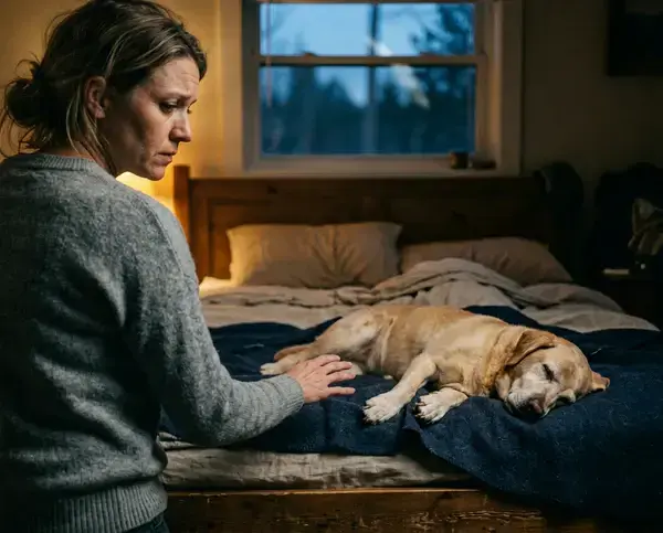 Caring pet parent