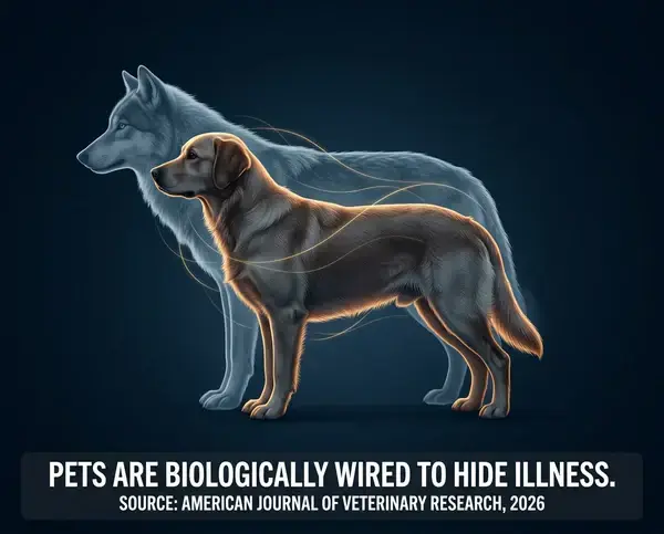 Dog anatomy / hidden illness illustration